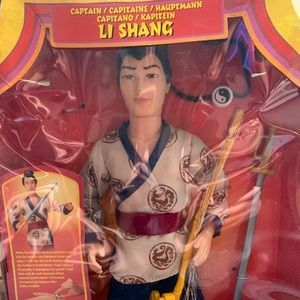 Disney Mulan Li Shang Captain Doll 1997 Mattel New